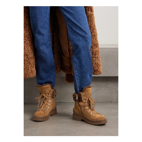 생 모리츠 18 시어링 안감 스웨이드 앵클 부츠 탠 브라운 1647597352780599