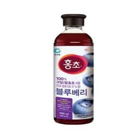 청정원 홍초 100% 자연발효초사용 블루베리 900ml 1개