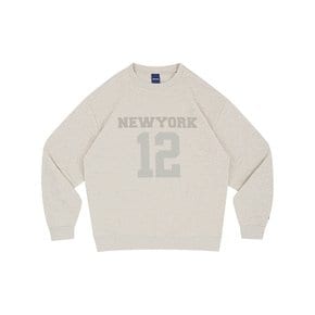 NEW YORK 12 SWEATSHIRTS (MELANGE IVORY)