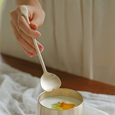 놋담 방짜유기 하트 디저트 스푼