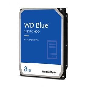 Western Digital 8TB WD 블루 PC HDD - 5640 RPM SATA 6 Gbs 128 MB 캐시 3.5인치 - WD80EAZZ