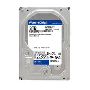 Western Digital 8TB WD 블루 PC HDD - 5640 RPM SATA 6 Gbs 128 MB 캐시 3.5인치 - WD80EAZZ