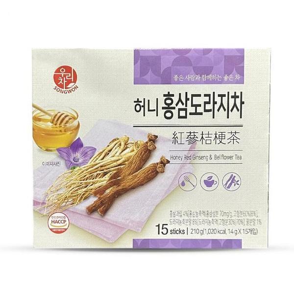 송원 우리차 허니 꿀 홍삼 도라지차 15T (S45269734)