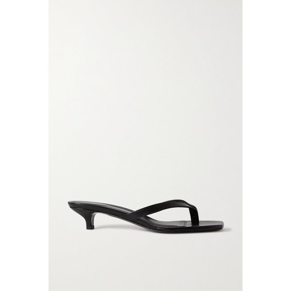 Leather Flip Flops 블랙 33258524072585030