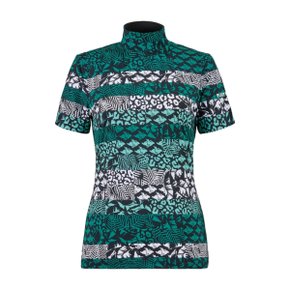 여성 냉감 패턴 하이넥 티셔츠(521D2TI706)