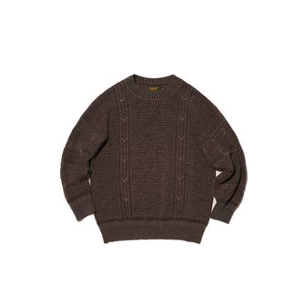 오가프 Mixpattern Pullover Knit Gray