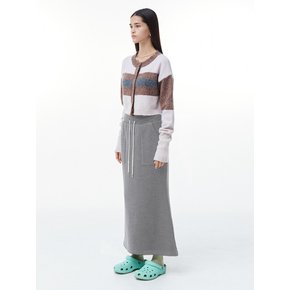 Camel Jersey Skirt (Melange Gray)