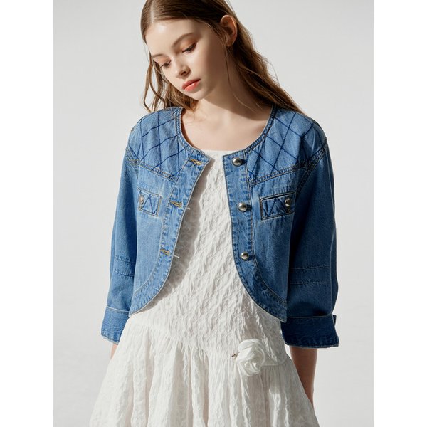 Quilted Denim Jacket_MB4DJN3