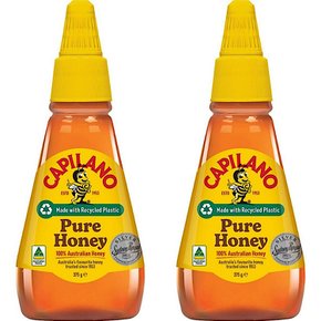 카필라노 퓨어 호주산 꿀 허니 스퀴즈 Capilano Pure Honey Twist & Squeeze 375g 2개