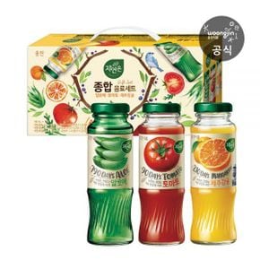 자연은 종합 음료세트 180mL 병 12개 3세트 (알로에 토마토 제주감귤)