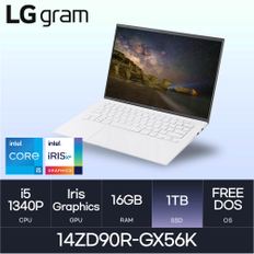 LG전자 그램14 14ZD90R-GX56K(FREEDOS/SSD1TB/RAM16GB)