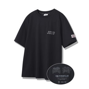 JP2TSU103 선기획 JEEP 루즈핏 2024년 블랙 반팔티 E9