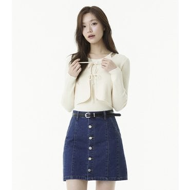 플라스틱아일랜드 [SET]볼레로 가디건+홀터넥 니트 (PR2KG461)