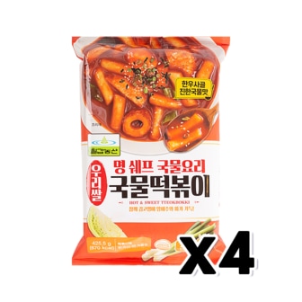  칠갑농산 우리쌀 명쉐프 국물떡볶이 즉석조리 425.5g x 4개