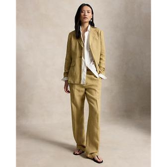 폴로 랄프 로렌 여성 델라베 리넨 릴렉스 스트레이트 팬츠(WMPOPNTNDL20397260)