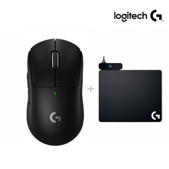 Logitech 로지텍코리아 G PRO X SUPERLIGHT 2 무선 게이밍 마우스+ 로지텍 파워플레이 POWERPLAY (정품)