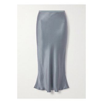 애니빙 바 실크 새틴 미디 스커트 그레이 46376663162878648