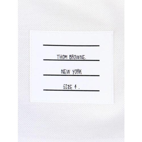 톰브라운 피케 포켓 폴로 티셔츠 MJP022A 01455 100 WHITE