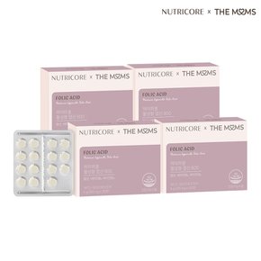 [뉴트리코어X더맘스] 하이퍼셀 활성형 엽산 800 30정 x 3+1박스