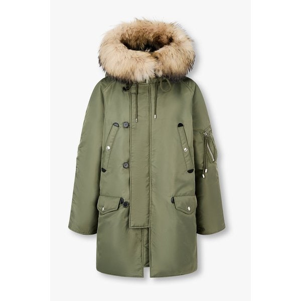 라쿤 퍼 후드 다운 점퍼 7115417Y03137