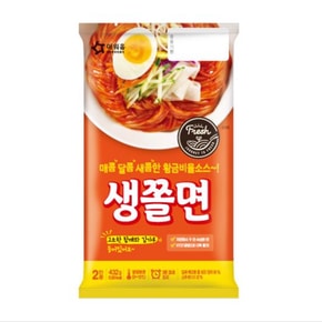 생쫄면 432g 분식 간편조리 참깨 김가루 포함