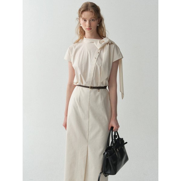 French Side Tie Dress(2color)