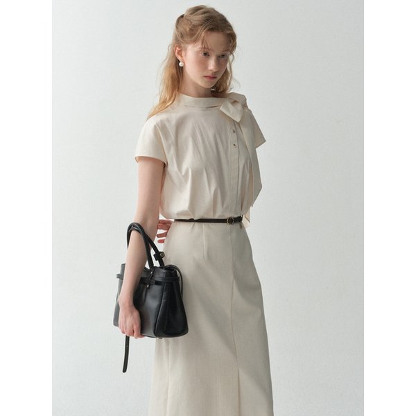 French Side Tie Dress(2color)