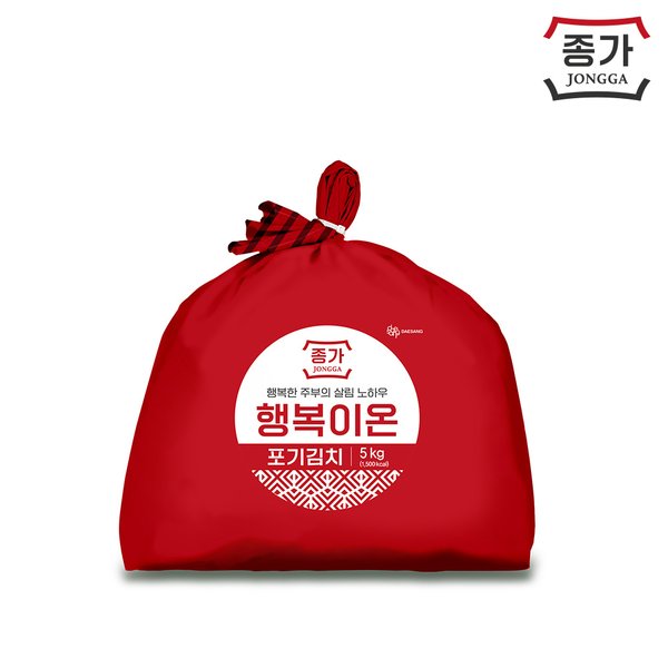 종가 행복이온 포기김치 5kg