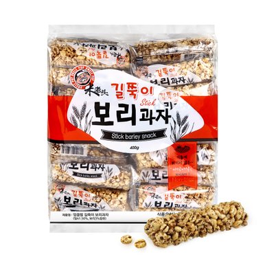 엉클팝 길쭉이 보리과자 400g