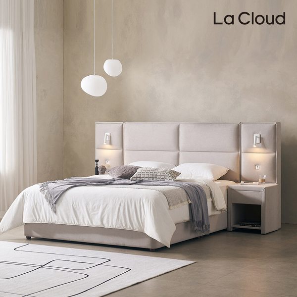 호텔식 바움 패브릭 평상형 침대프레임 SS(슈퍼싱글)