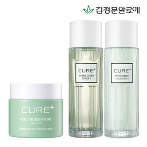 김정문알로에 큐어 피토그린토너+에멀젼+시그니처 크림