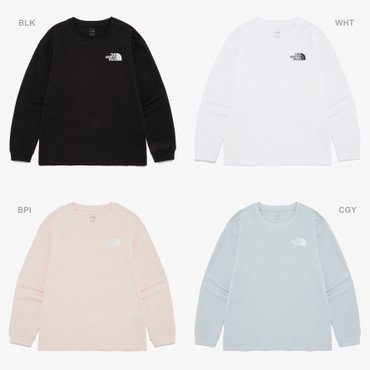 노스페이스키즈 NT7TR02 키즈 고-투 티셔츠 KS GO-TO L/S R/TEE