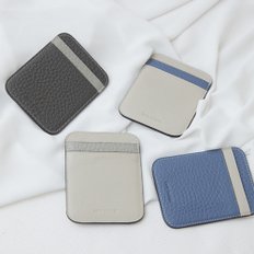 [업싸이클링 배색 카드 지갑] Up-cycling double-side card wallet