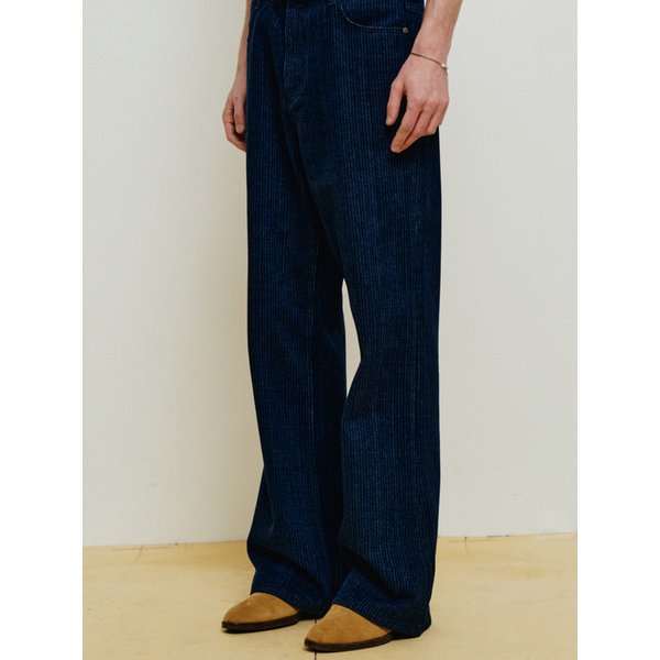 스트라이프 플레어 팬츠 [블루]