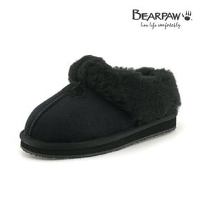 베어파우(BEARPAW) 아동 JULIE MULE KIDS 따뜻한 양털슬리퍼 블랙(K2542001)