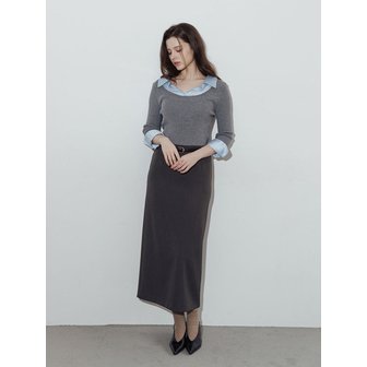 로트르드민 Pencil long Skirt