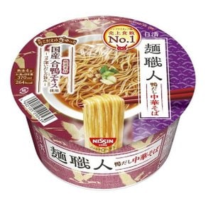 닛신 멘쇼쿠닌 가모다시 중화소바 컵라면 83g