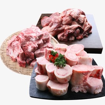 조은장터 한우 사골2kg+잡뼈2kg+스지200g