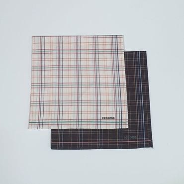 레노마 남녀공용 체크패턴 면100% 손수건 (2 color) RDT8104