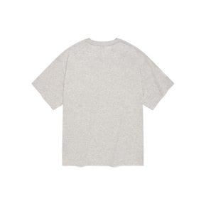 C 로고 렌티큘러 티셔츠 헤더 그레이 CO2402ST56HG