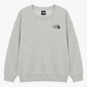 [노스페이스키즈 공식] NM5MR05S 키즈 고-투 스웻셔츠_MELANGE GREY