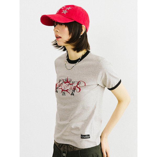 잭팟 링거 티셔츠 [그레이]