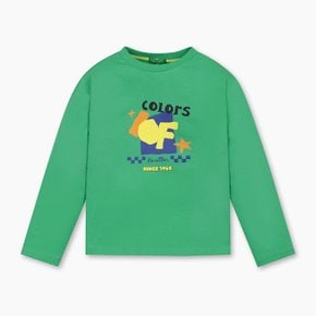컬러 블록 티셔츠_QATS03541GN