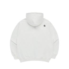 BASIC LOGO NEEDLEWORK HOODIE ZIP UP CREAM 베이직니들워크집업 크림 ZPPLBS-CRM