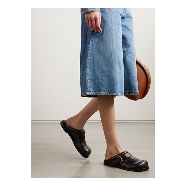 가죽 뮬 다크 브라운 1647597352710939