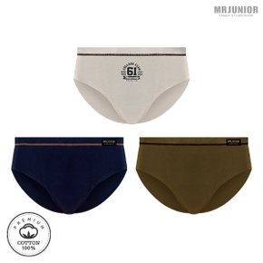주니어 테일러 순면 삼각팬티 학생속옷 3종세트_P372674642