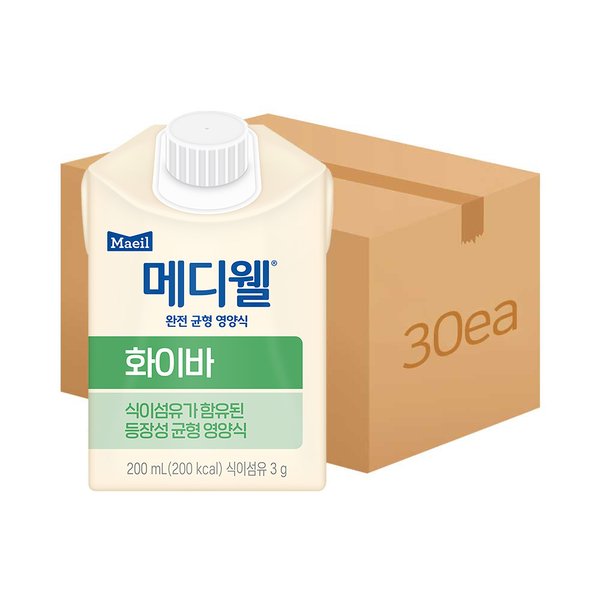 메디웰 화이바팩 200ml 30팩 (1박스)