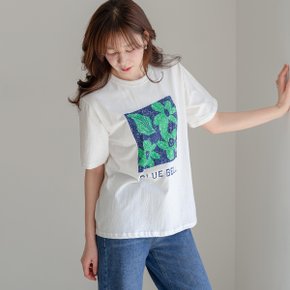 블루벨 프린팅 반팔 티셔츠