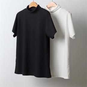 빅사이즈사랑해요 J369L212 심플하이넥반팔티셔츠 WW (S9384166)