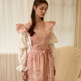  [드브르베] 핑크 트왈 드 주이 에이프런 PINK TOILE DE JOUY APRON